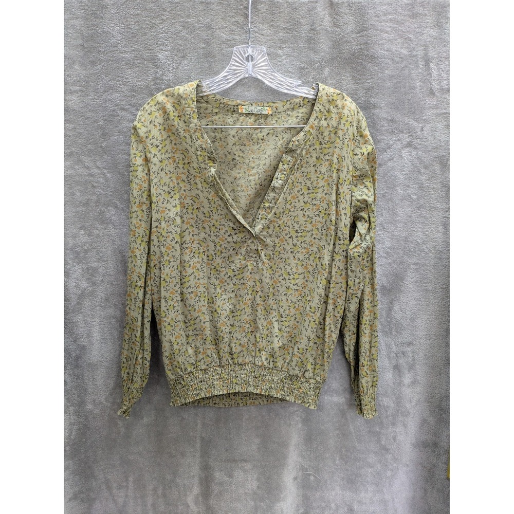 Cottagecore Top Women's Small‎ Micro Floral Peasant Fairycore READ